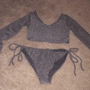 Fashion nova metallic bikini new